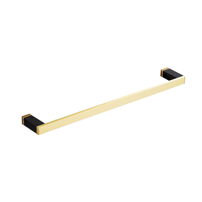 Metal and Marble Bathroom Minimalist Accessory as a Single Piece or in a Set in Gold