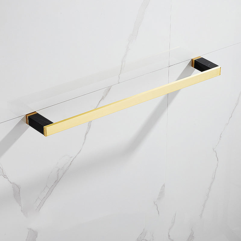 Metal and Marble Bathroom Minimalist Accessory as a Single Piece or in a Set in Gold