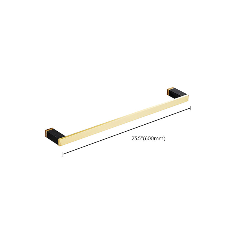 Metal and Marble Bathroom Minimalist Accessory as a Single Piece or in a Set in Gold