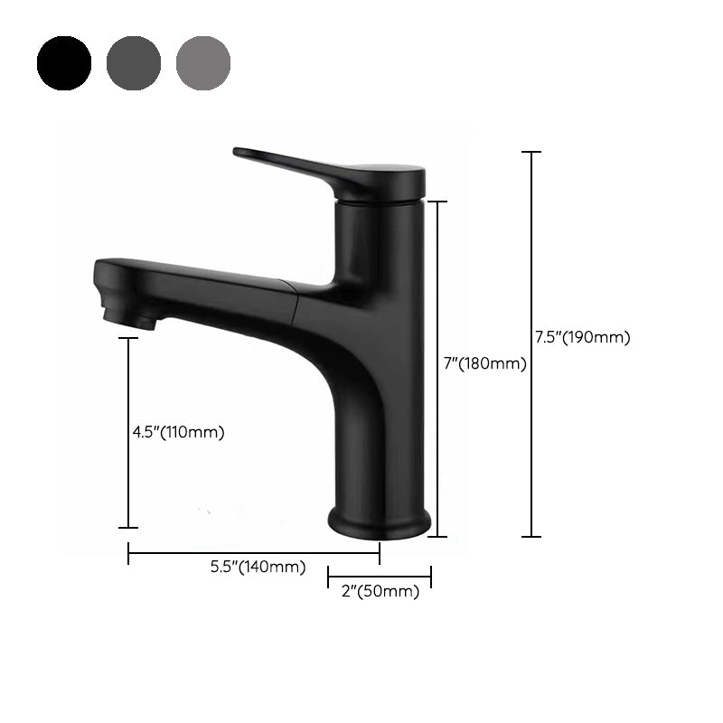 Contemporary Style Faucet Single Lever Mixer with Swivel Spout