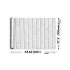 Modern wall-ceiling element for sticking with 3D embossing in white