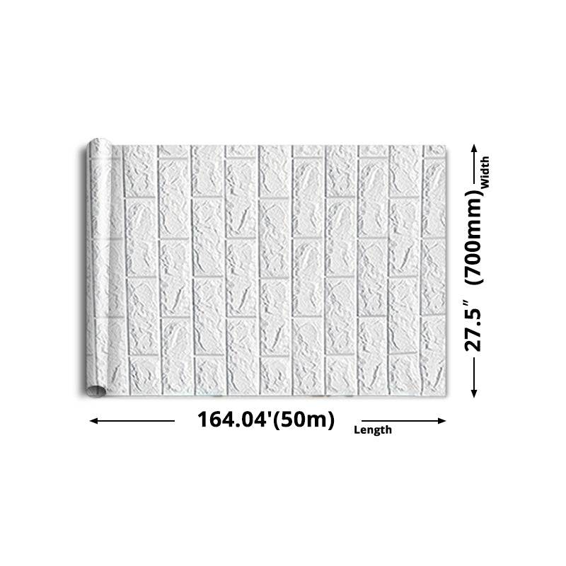 Modern wall-ceiling element for sticking with 3D embossing in white