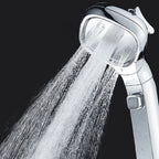 Modern Plastic Showerhead Wall-mounted Showerhead with Adjustable Water Flow