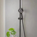 Matt Black Hand Shower Modern 3-Stream Round Wall Mounted Hand Shower