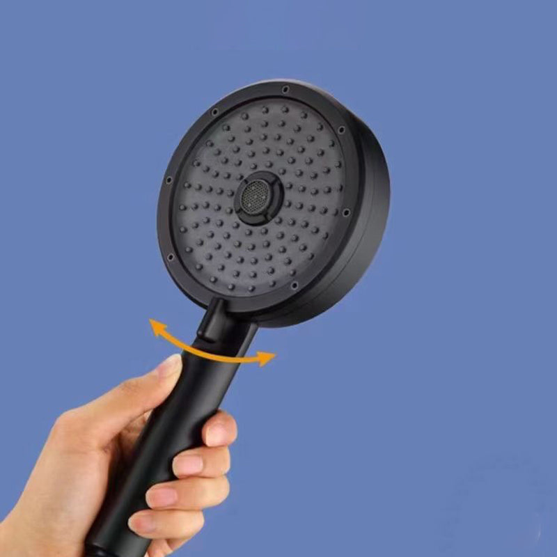 Matt Black Hand Shower Modern 3-Stream Round Wall Mounted Hand Shower