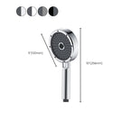 Matt Black Hand Shower Modern 3-Stream Round Wall Mounted Hand Shower