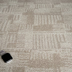Living Spaces Square Vinyl Flooring Peel and Stick Fabric Look PVC Floor Covering