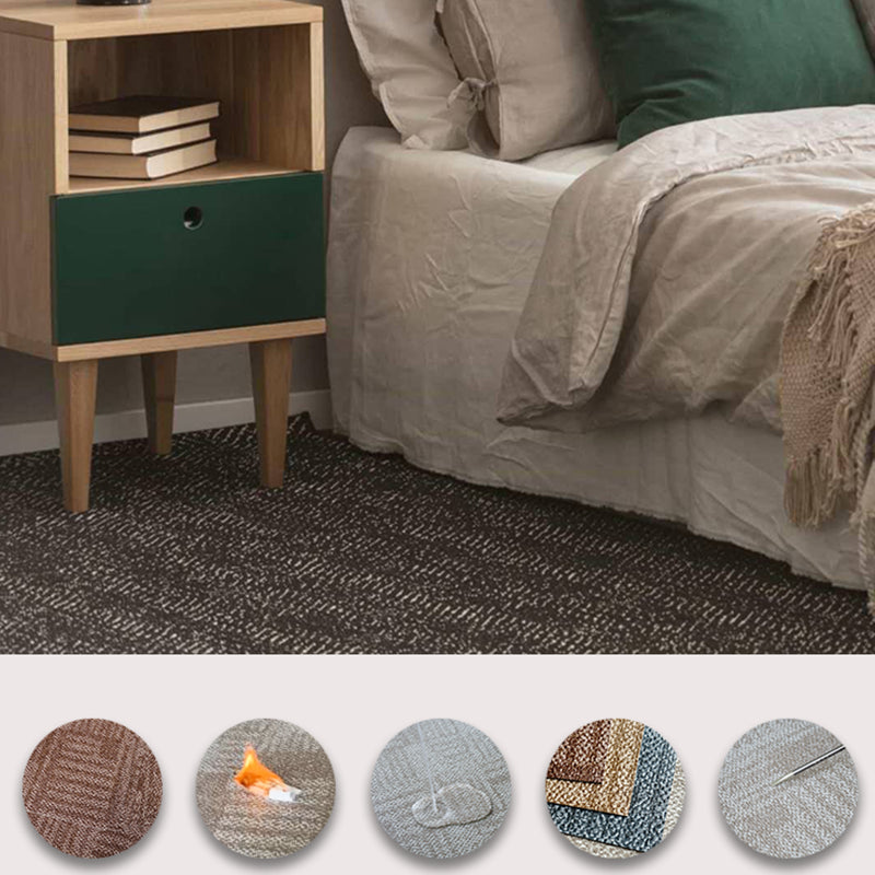 Living Spaces Square Vinyl Flooring Peel and Stick Fabric Look PVC Floor Covering