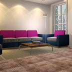 Living Spaces Square Vinyl Flooring Peel and Stick Fabric Look PVC Floor Covering