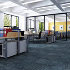 Living Spaces Square Vinyl Flooring Peel and Stick Fabric Look PVC Floor Covering