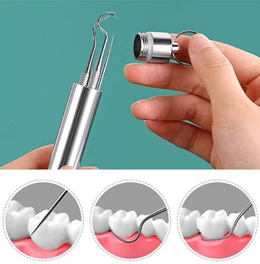 Toothpick set made of stainless steel (7 pcs)