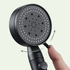 Plastic Hand Shower Wall Mounted Shower Head with Adjustable Spray Pattern