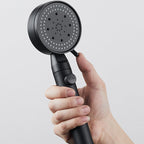 Plastic Hand Shower Wall Mounted Shower Head with Adjustable Spray Pattern