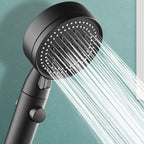 Plastic Hand Shower Wall Mounted Shower Head with Adjustable Spray Pattern