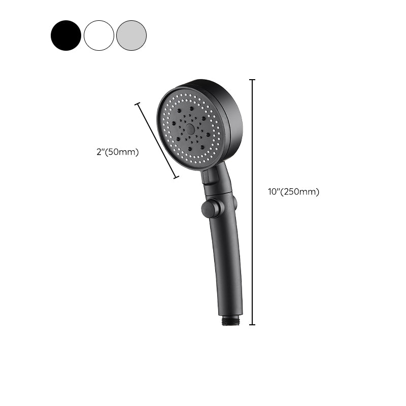 Plastic Hand Shower Wall Mounted Shower Head with Adjustable Spray Pattern