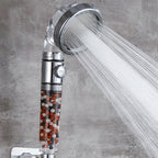 Handheld shower head with catalyst water filtration wall-mounted shower head