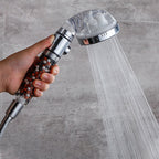 Handheld showerhead with catalyst water filtration wall-mounted showerhead