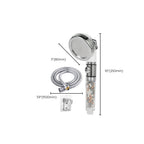 Handheld shower head with catalyst water filtration wall-mounted shower head