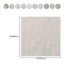 Square Bathroom PVC Flooring 12" x 12" x 0.07 mm Peel and Stick Vinyl Flooring