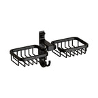 Modern Bathroom Accessory Set Shelf Black/Silver/Grey Bathroom Accessories Set
