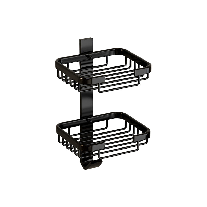 Modern Bathroom Accessory Set Shelf Black/Silver/Grey Bathroom Accessories Set