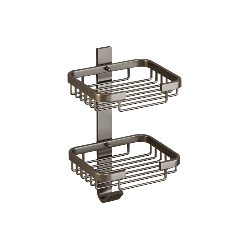 Modern Bathroom Accessory Set Shelf Black/Silver/Grey Bathroom Accessories Set