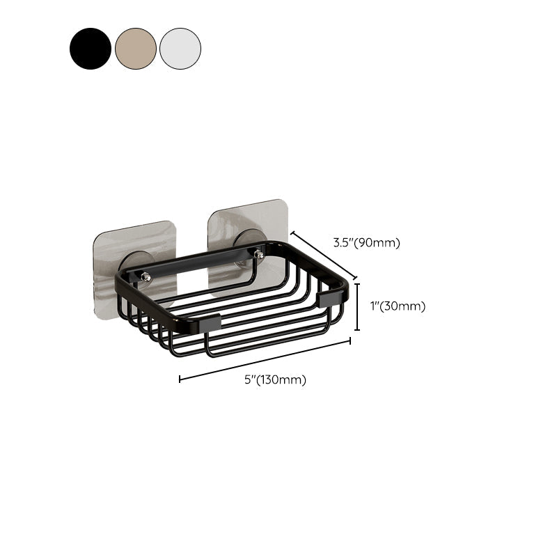 Modern Bathroom Accessory Set Shelf Black/Silver/Grey Bathroom Accessories Set