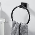 Traditional Bathroom Accessories Set Black Towel Ring Bathroom Shelf Bathroom Accessories Set