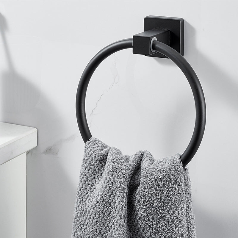 Traditional Bathroom Accessories Set Black Towel Ring Bathroom Shelf Bathroom Accessories Set