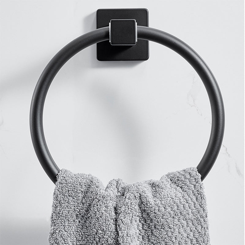 Traditional Bathroom Accessories Set Black Towel Ring Bathroom Shelf Bathroom Accessories Set