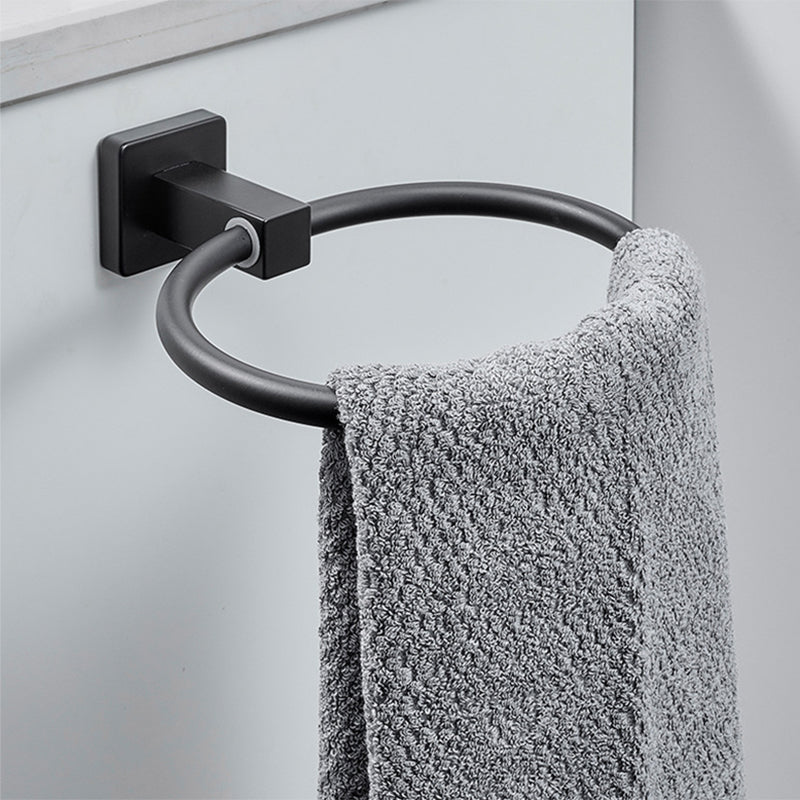 Traditional Bathroom Accessories Set Black Towel Ring Bathroom Shelf Bathroom Accessories Set
