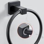 Traditional Bathroom Accessories Set Black Towel Ring Bathroom Shelf Bathroom Accessories Set