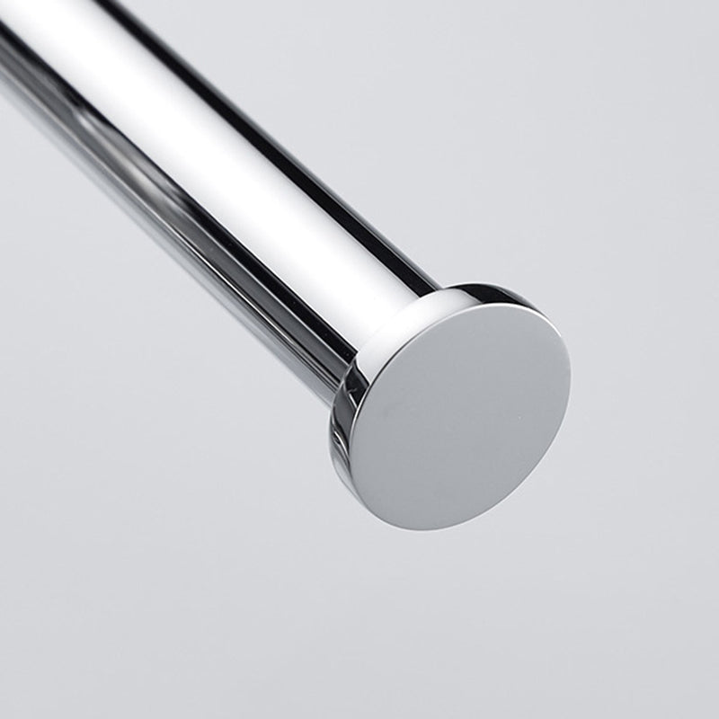 Contemporary 2-piece bathroom set made of polished chrome stainless steel toilet paper holder