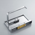 Contemporary 2-piece bathroom set made of polished chrome stainless steel toilet paper holder