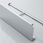 Contemporary 2-piece bathroom set made of polished chrome stainless steel toilet paper holder