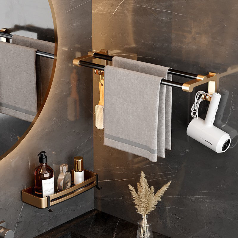 Modern black bath accessory set towel bar bathroom accessory set