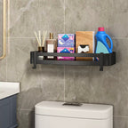 Modern Bathroom Hardware Set Bathroom Shelf Silver/Black Bathroom Accessories Set