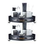 Modern Bathroom Hardware Set Bathroom Shelf Silver/Black Bathroom Accessories Set