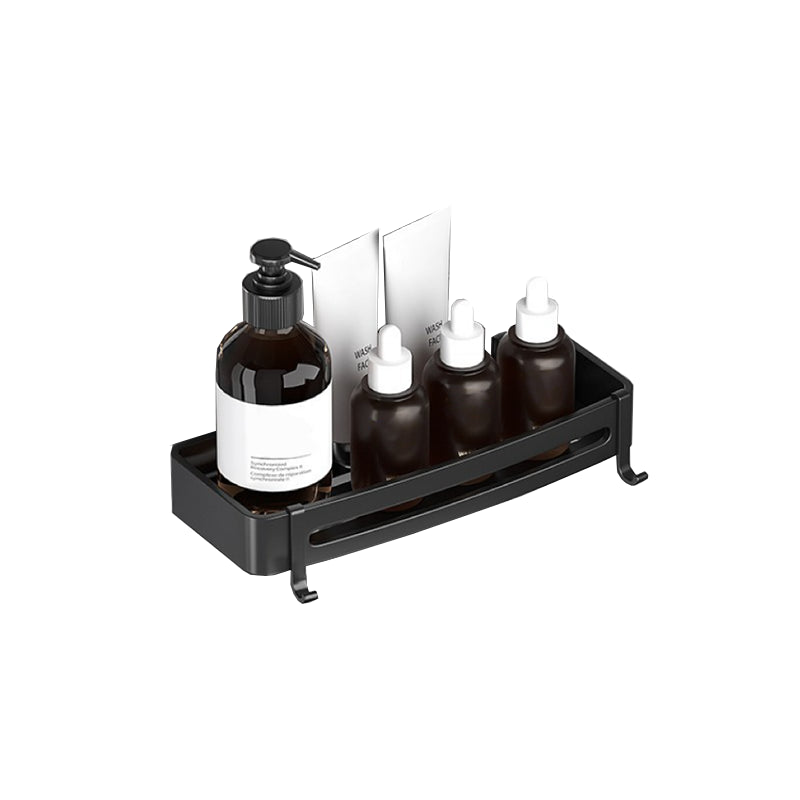 Modern Bathroom Hardware Set Bathroom Shelf Silver/Black Bathroom Accessories Set