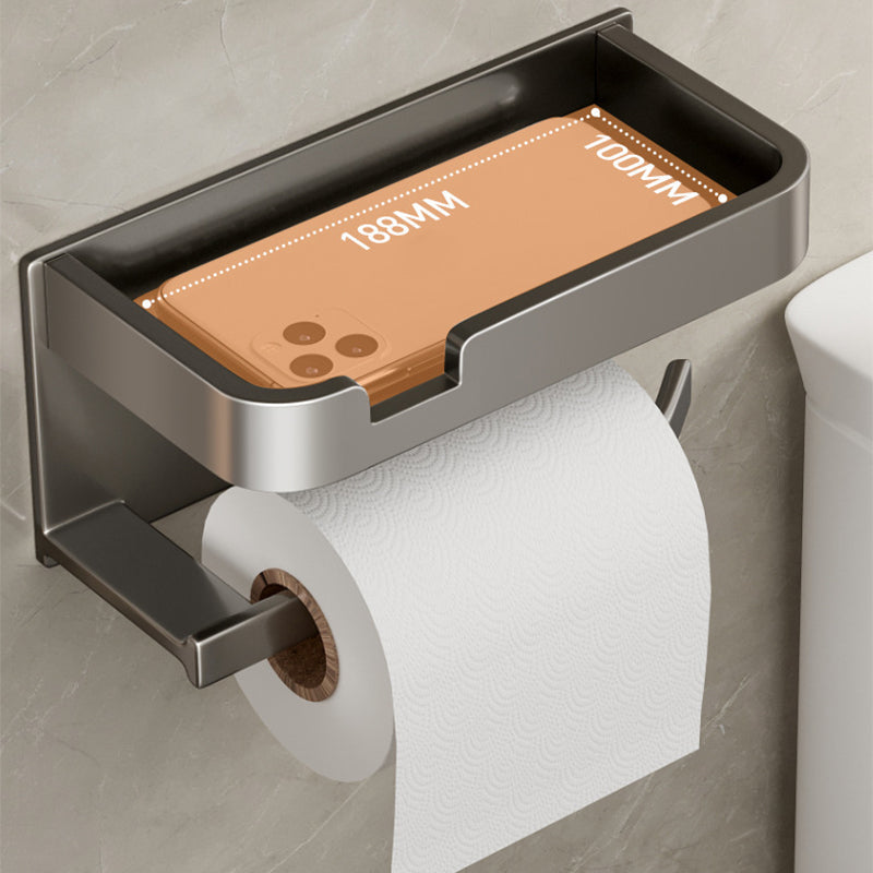 Modern Style Aluminum Single Bathroom Accessory Set Paper Holder
