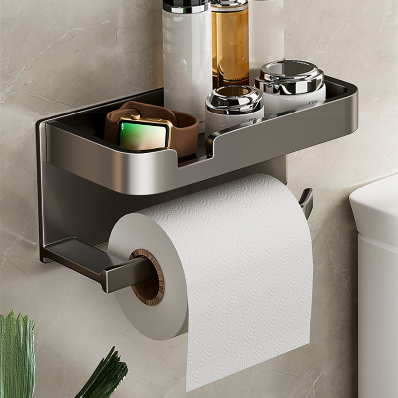 Modern Style Aluminum Single Bathroom Accessory Set Paper Holder