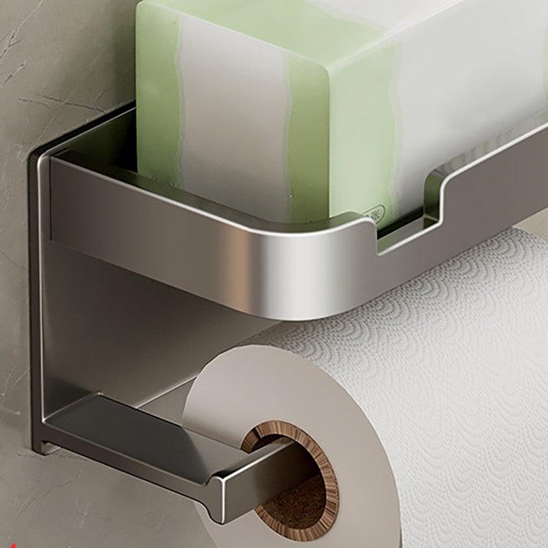 Modern Style Aluminum Single Bathroom Accessory Set Paper Holder