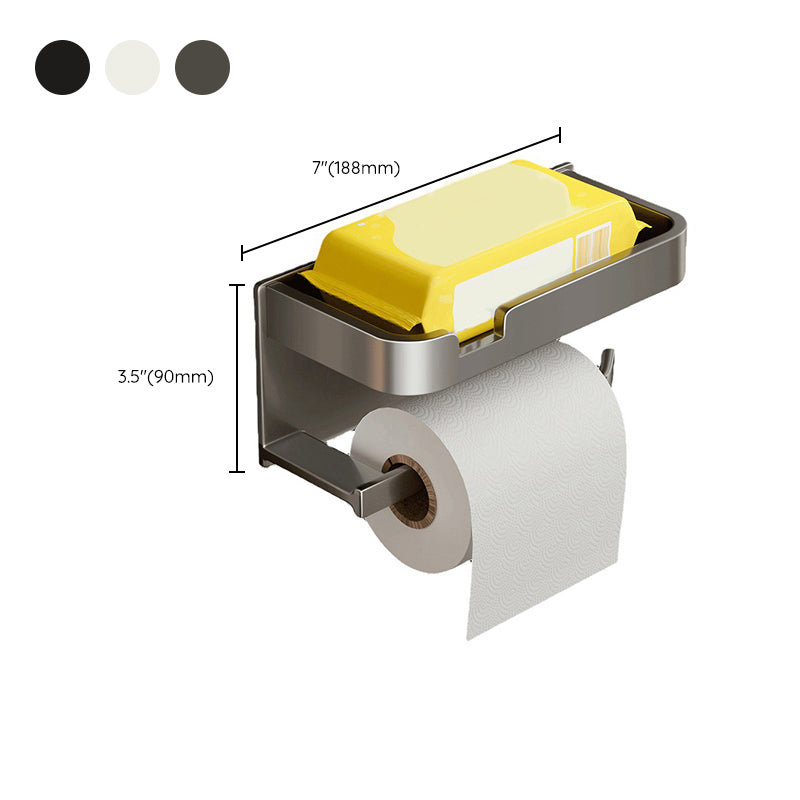 Modern Style Aluminum Single Bathroom Accessory Set Paper Holder