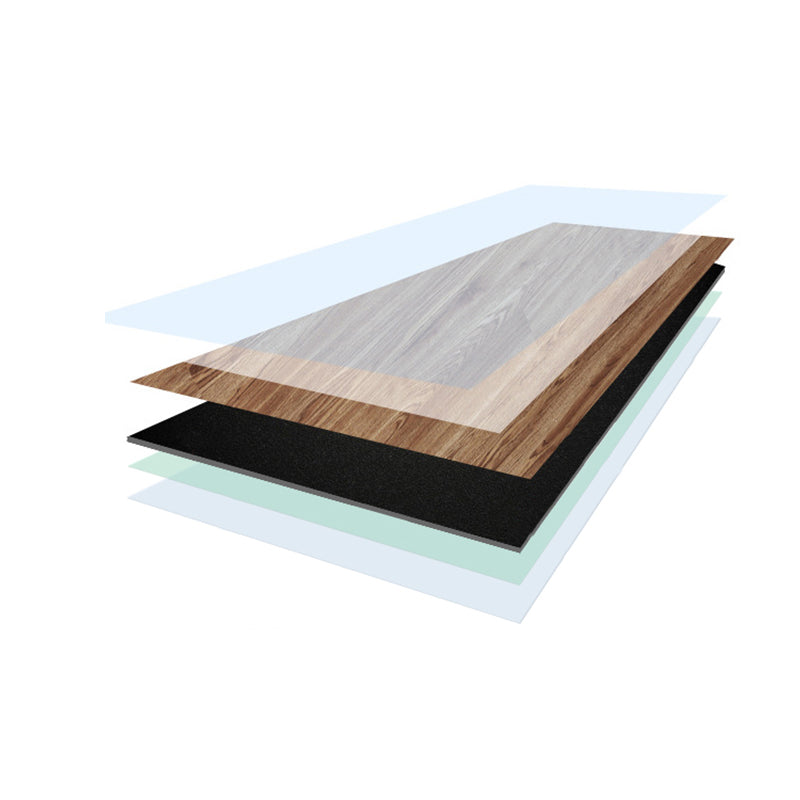 Square Edge Vinyl Floor Living Rooms PVC Flooring with Peel & Stick