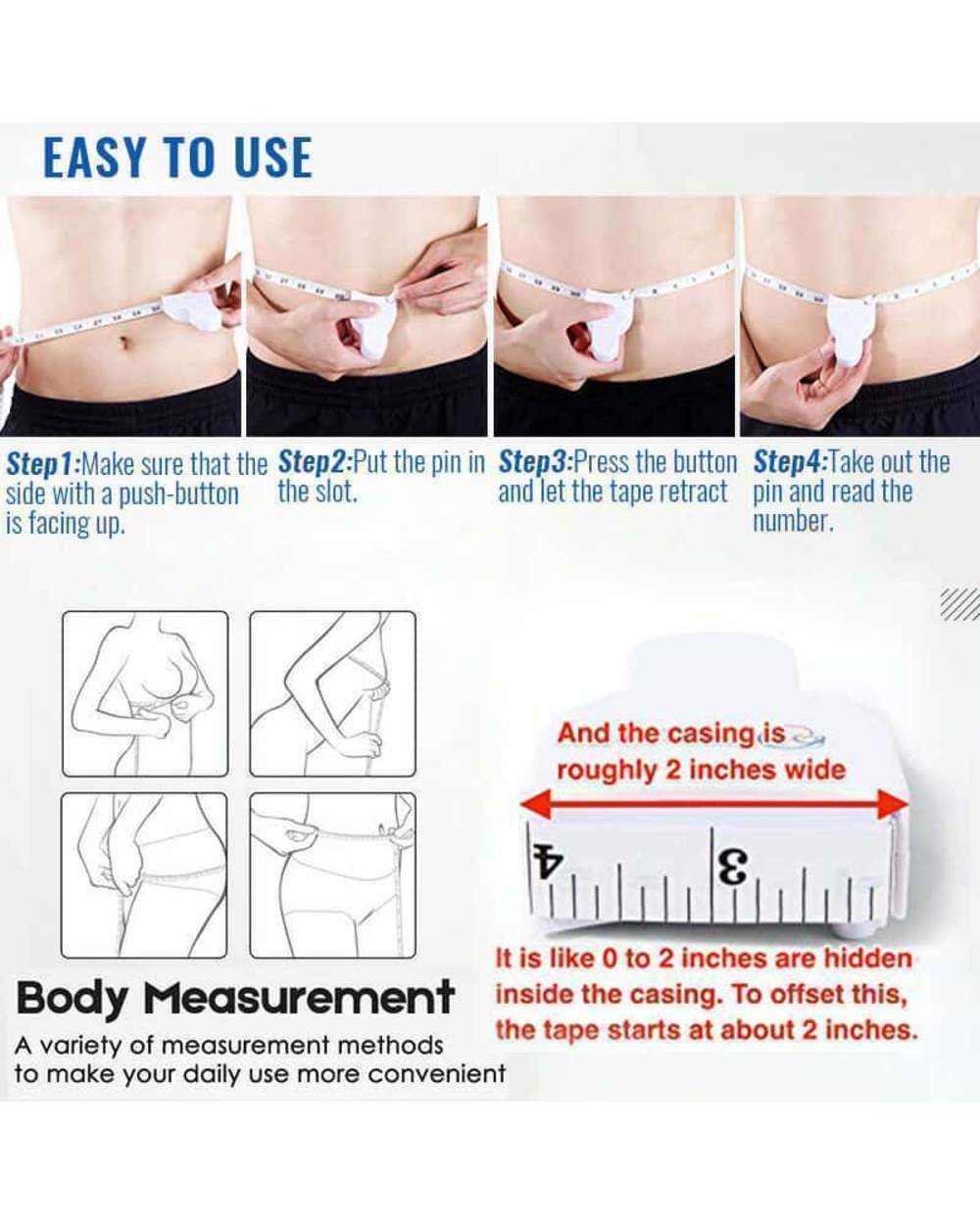 Automatic Telescopic Portable Measuring Tape
