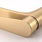 Light Luxury Basin Faucet with Lever Handle Single Hole Bathroom Faucet