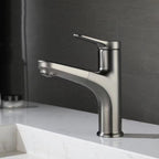 Modern Vessel Faucet Copper Single Handle Pull Down Vessel Faucet