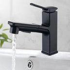 Modern Vessel Faucet Copper Solid Color Single Handle Vessel Faucet