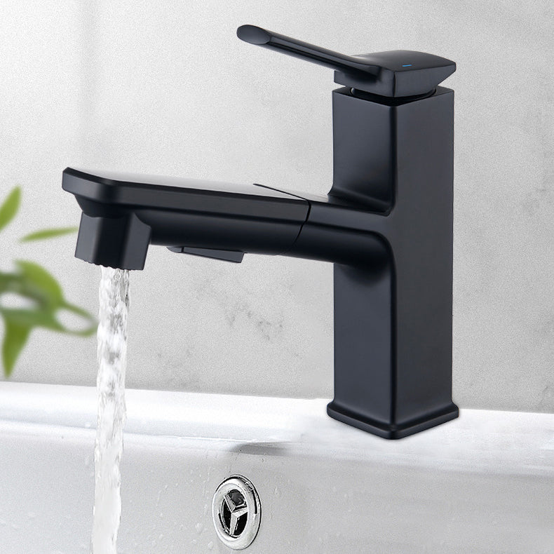 Modern Vessel Faucet Copper Solid Color Single Handle Vessel Faucet