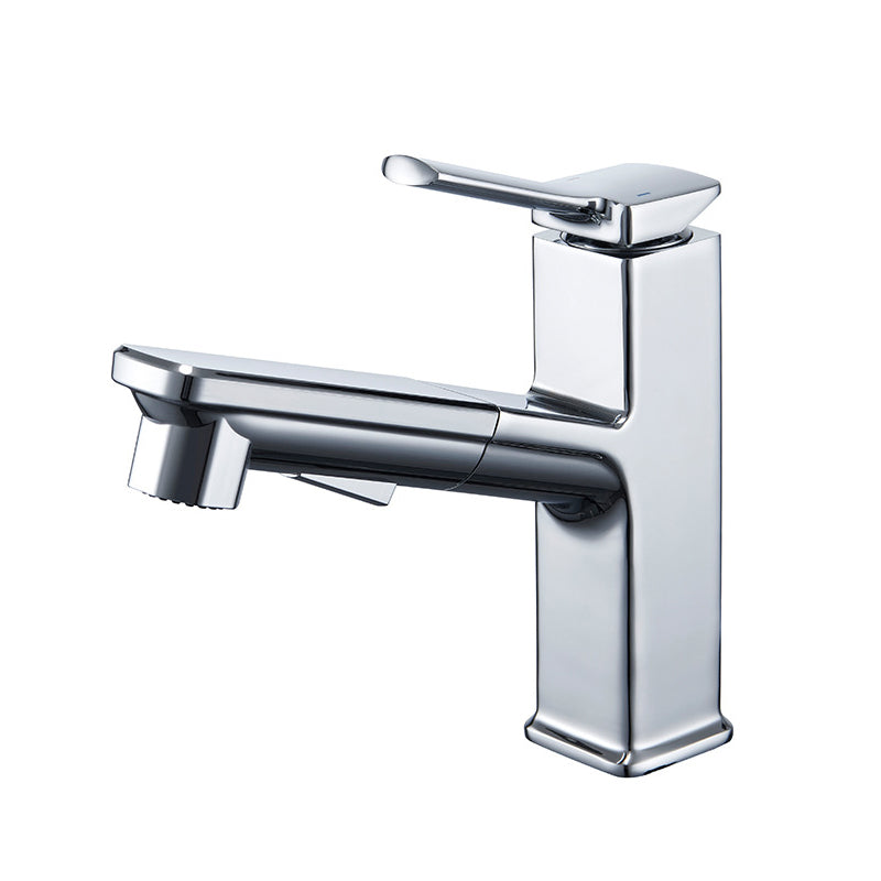 Modern Vessel Faucet Copper Solid Color Single Handle Vessel Faucet